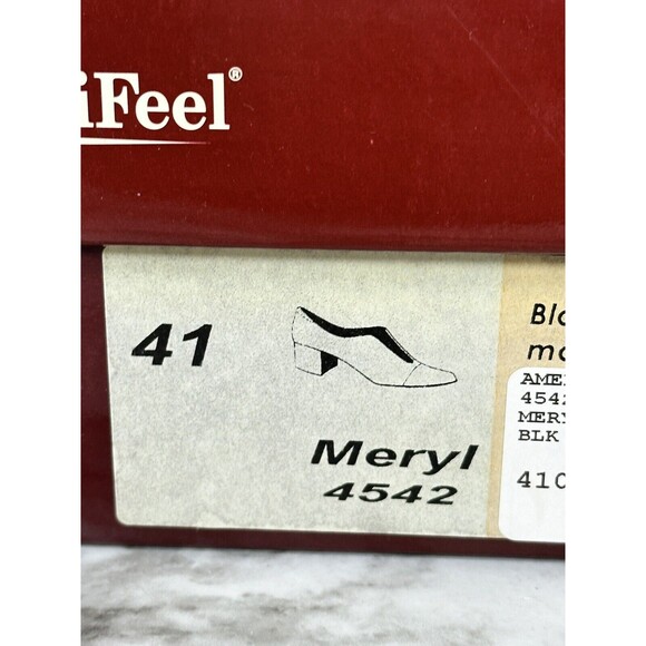 BeautiFeel Meryl Cap Toe Suede + Leather High Heels Pumps NEW Black Size EU41 - Picture 4 of 12